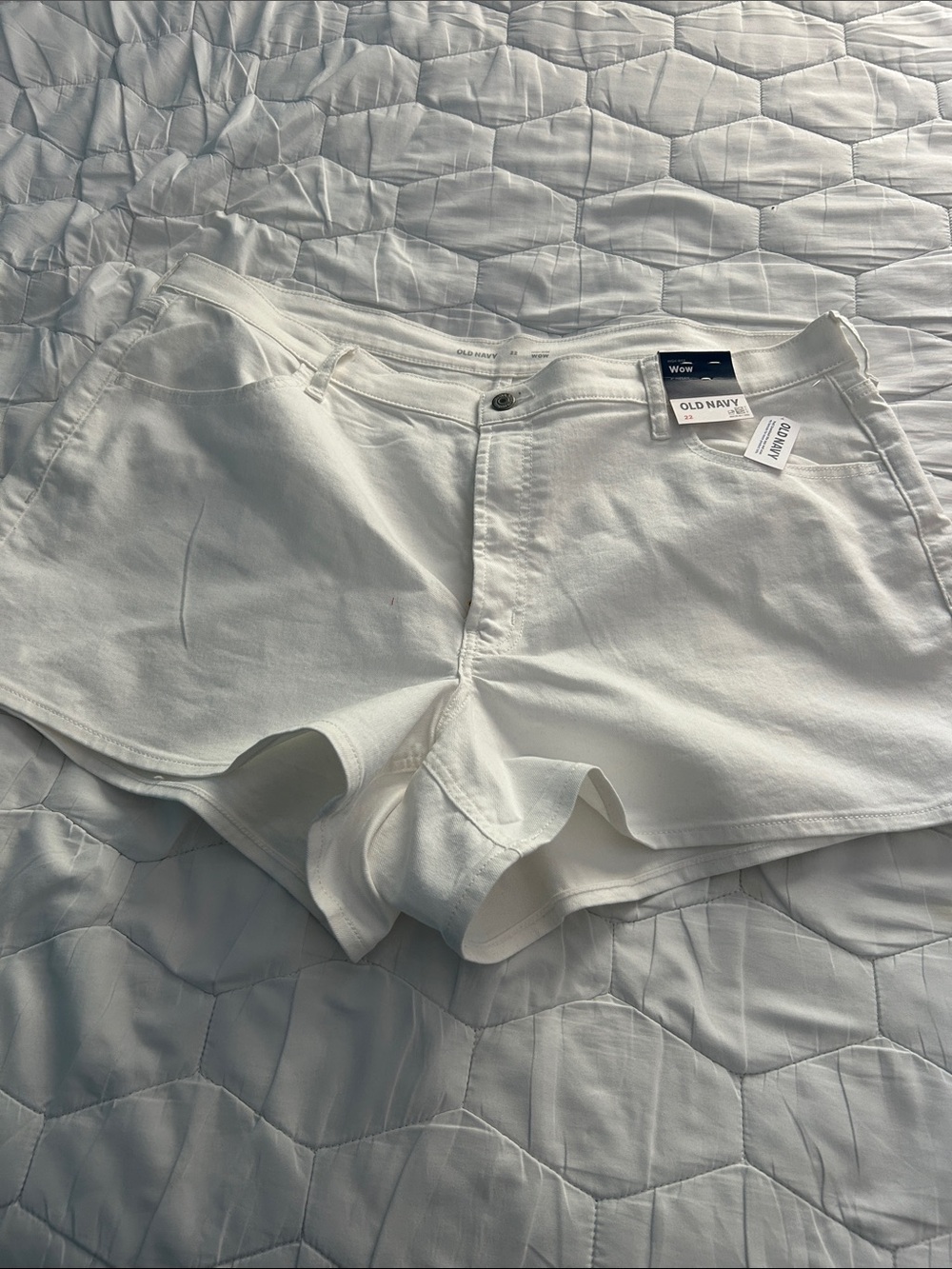 Old Navy White High-Waist Women's Denim Shorts